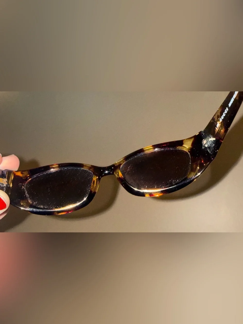 Gucci Tortoiseshell Frame with Brown Lenses Women's Sunglasses